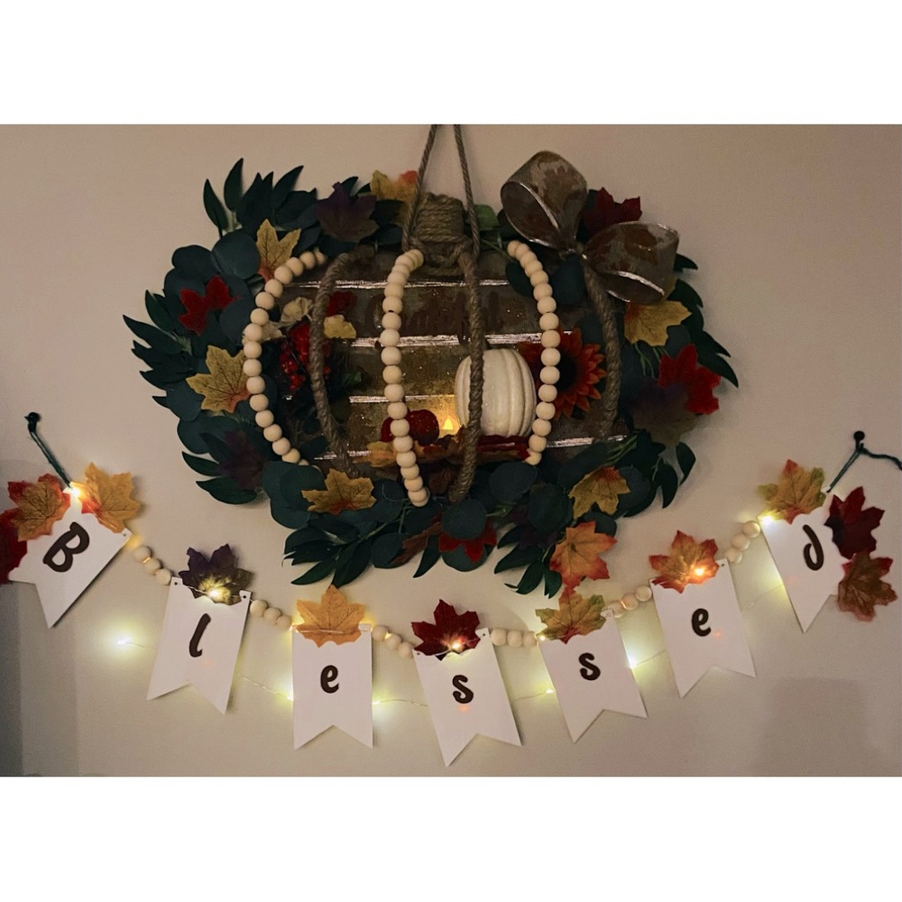 3D Pumpkin wreath